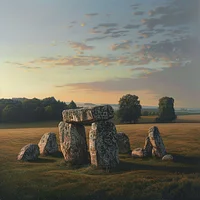 Ancient Stone Circle Field - Diamond Painting