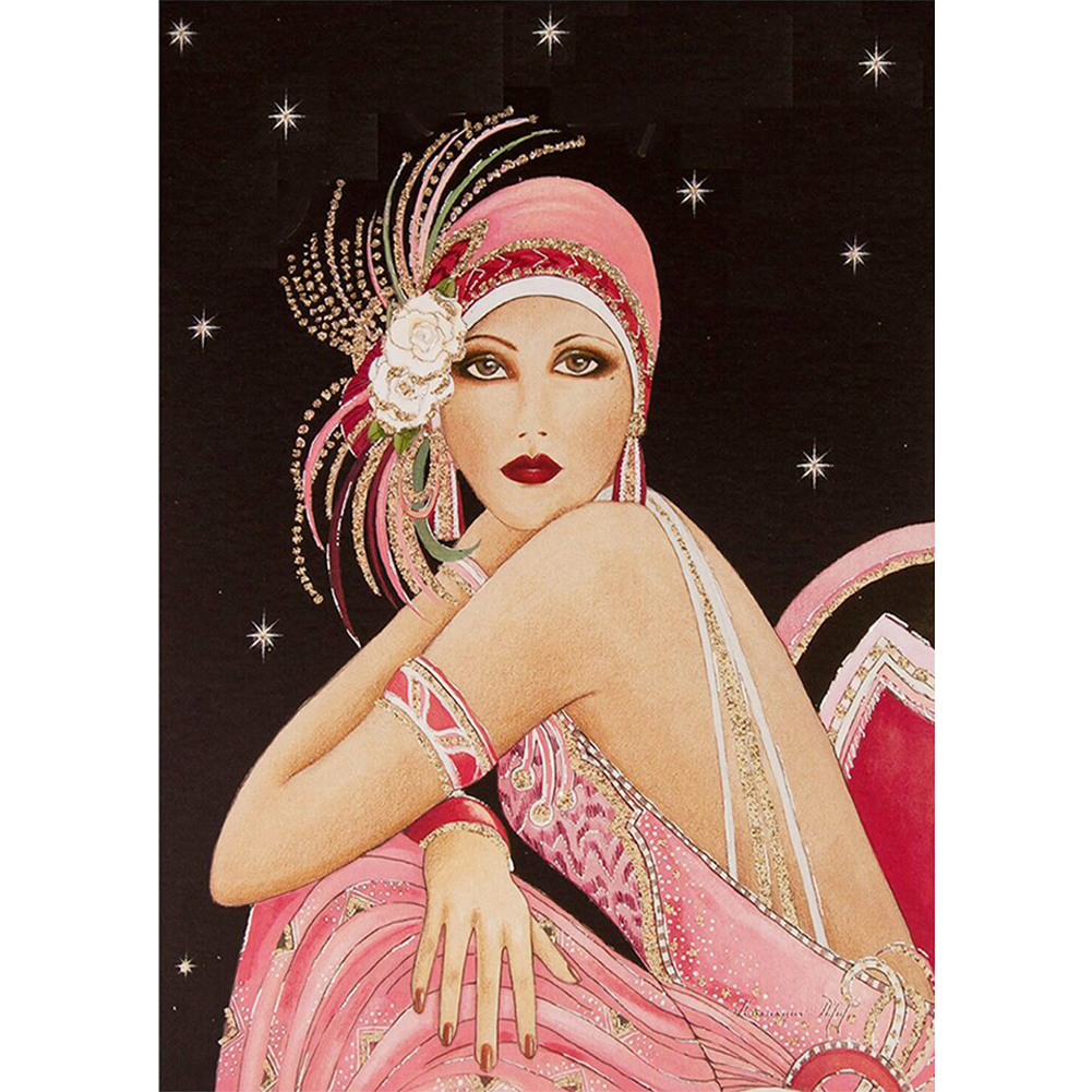 

Elegant Lady - 11CT Stamped Cross Stitch - 60*80CM, 501 Original