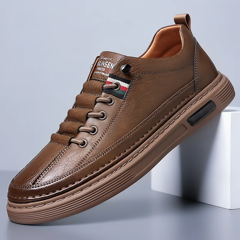 Italian Handmade Leather Driving Breathable Casual Shoes