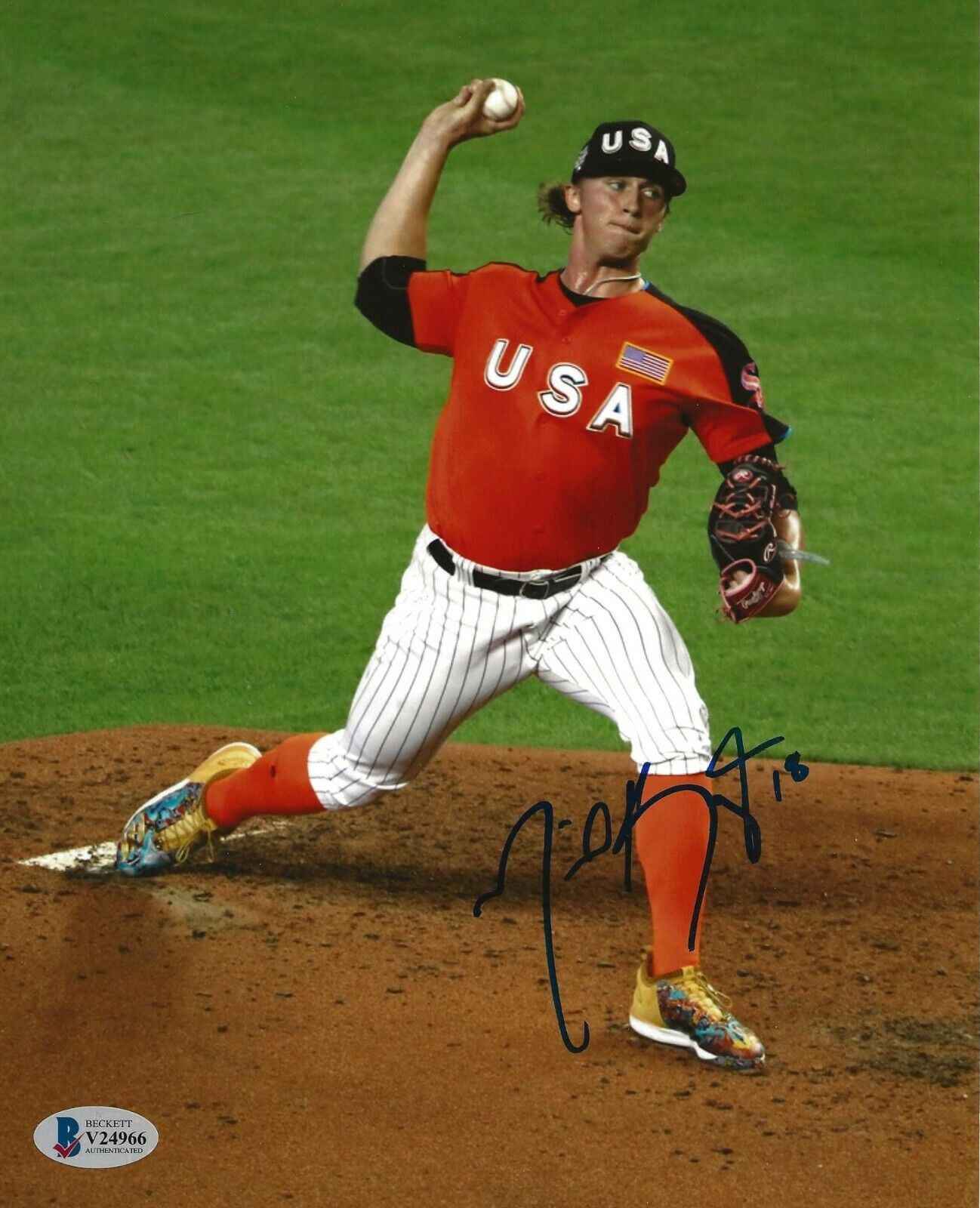 Michael Kopech Chicago White Sox signed Team USA 8x10 Photo Poster painting autographed Beckett