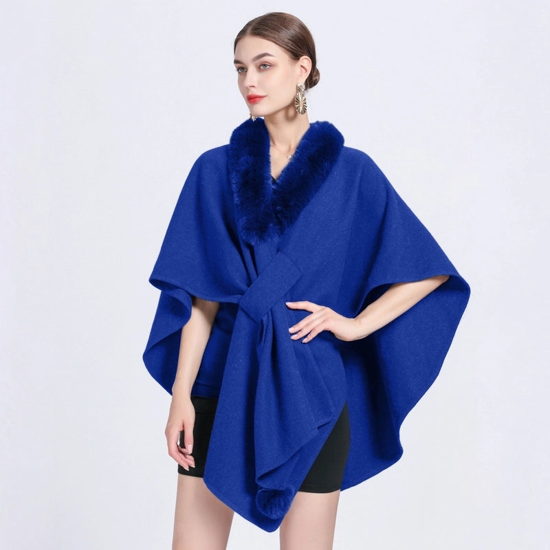Women’s Minimalist Commute Solid Color Acrylic Fiber/artificial Wool Patchwork Shawl