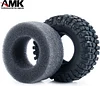 AMK 2Pcs 1.0" Rubber All Terrain RC On Off Road Tires 25x50x20mm for 1/24 RC Crawler Cars Axial SCX24 AXI90081 AXI00001 AXI00002 1/18 TRX4M (2Pcs)