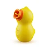 Cute Duck Vibrating Tongue Lick Vagina Vibrator Silicone