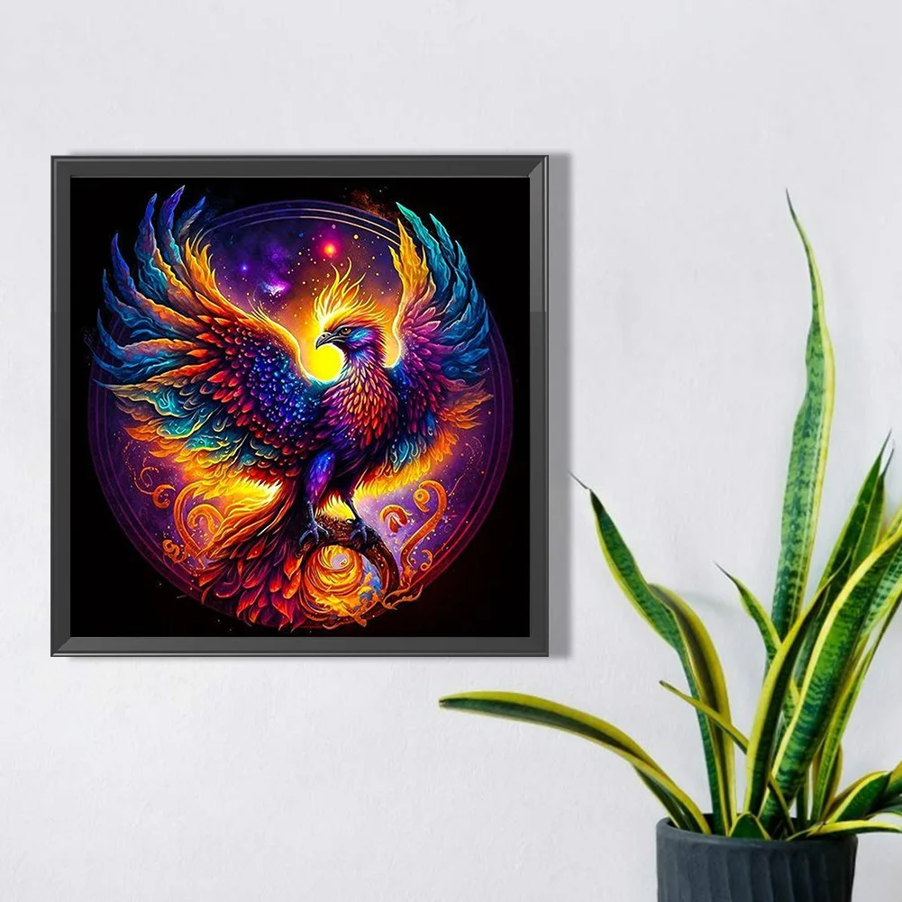 Partial AB Diamond Painting - Full Round Drill - Phoenix(Canvas|45*45cm)
