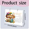 DIY 2027 Diamond Painting Calendar Art Kit Paper Desk Calendar Desktop Decoration Craft Kit