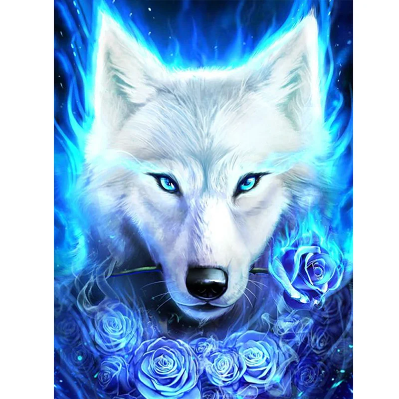Diamond Painting - Full Round/Square Drill - Wolf(30*40 - 50*60cm)