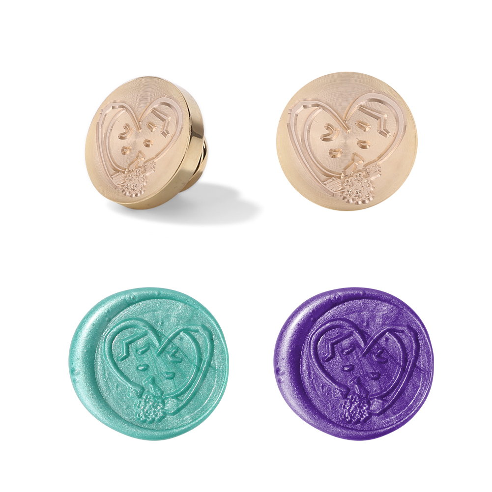 

25MM Couple Love Sealing Wax Stamp Head, 501 Original