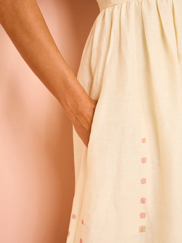 Hansen & Gretel Akacia Maxi Dress in Cream Empress
