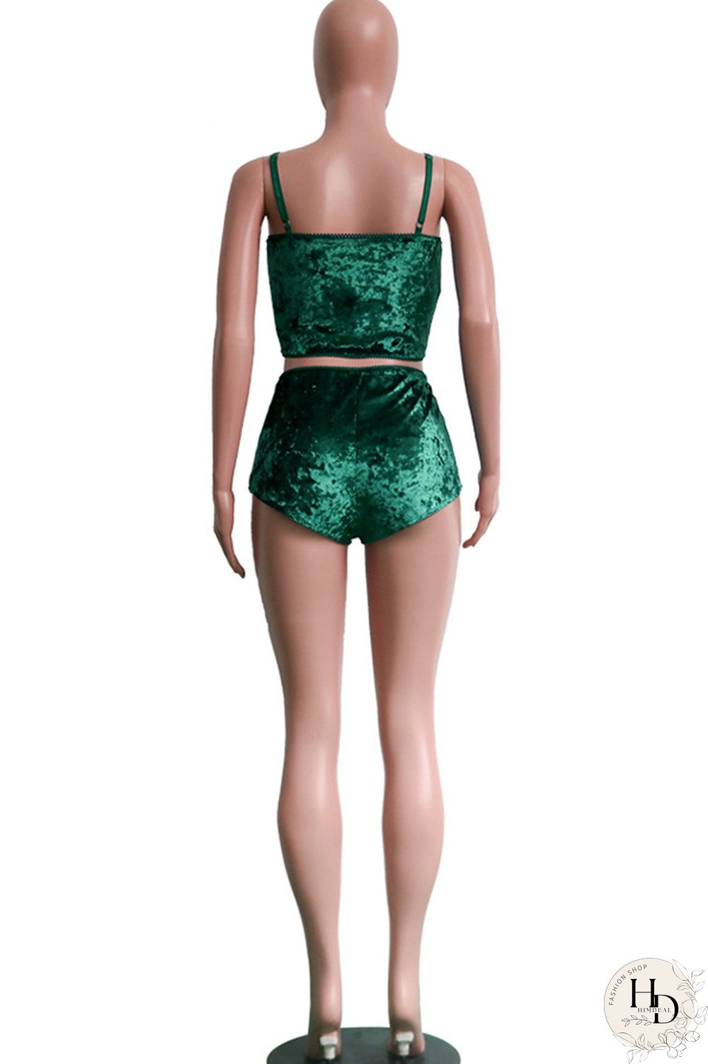 Pink Polyester Sexy Solid Two Piece Suits Straight Sleeveless