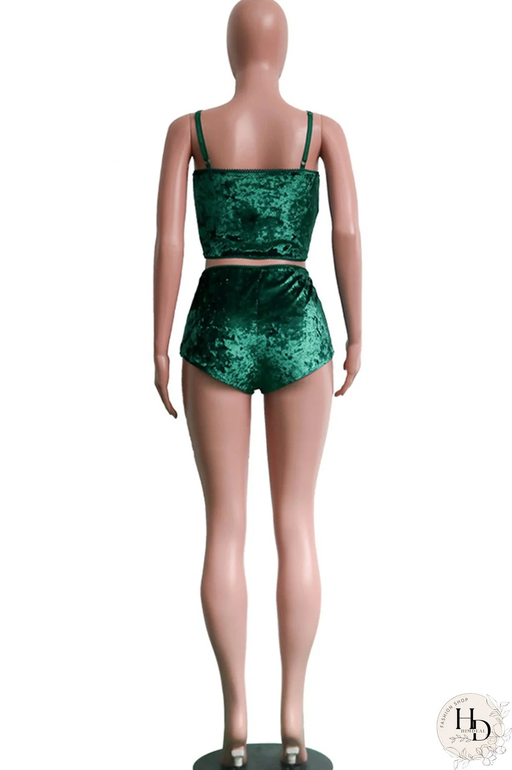 Pink Polyester Sexy Solid Two Piece Suits Straight Sleeveless