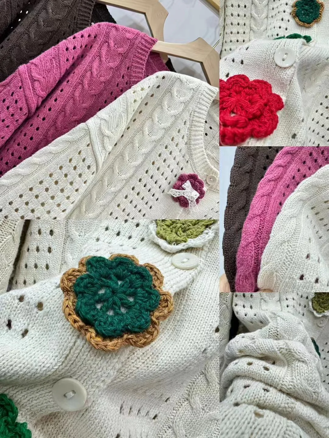 Chicfifth Sweater Women Winter Long Sleeve High Quality Autumn Vintage Top Knitted Cardigan