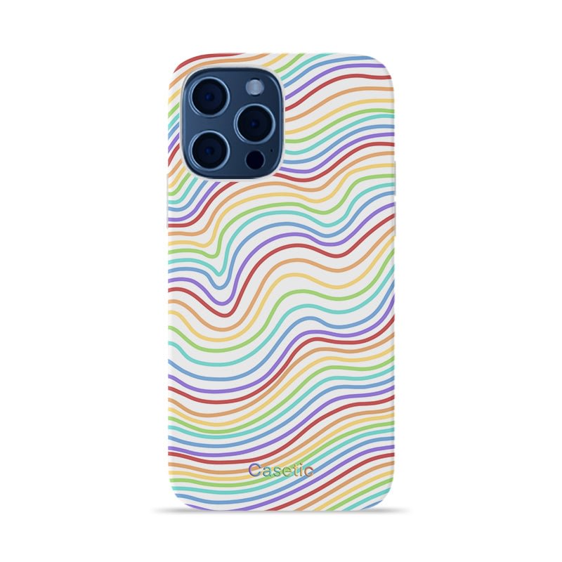 Casetic Rainbow Waves iPhone Protective Case