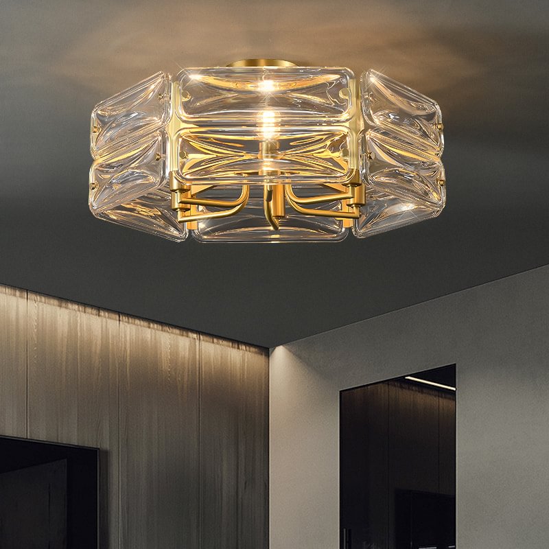 Nordic Luxury Brass Ceiling Lamp