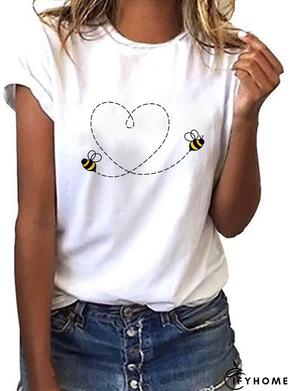 Plus size Casual Short Sleeve T-shirt | IFYHOME