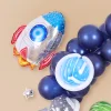 50PCS Space Astronaut Spaceship Rocket Aluminum Film Balloons Kids Party Restaurant Festive Decors