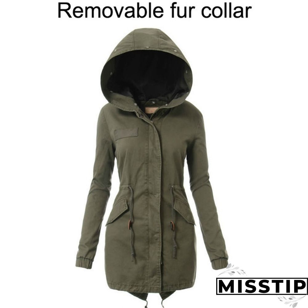 Women's Fashion Faux Fur Hooded Long Coat Winter Warm Fleece Thicken Parka Jacket Outwear Plus Size