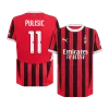 PULISIC #11 AC Milan Home Authentic Soccer Jersey 2024/25 &ndash; UCL