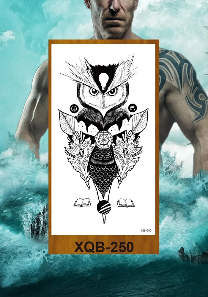 Temporary Tattoo Stickers Woman Girl Arm Chest Neck Ankle Fake Tatoo Flower Cute Flower Fox Owl Elephant Deer Horse Hummingbird