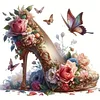 High Heels And Flowers-11CT Stamped Cross Stitch 40*40cm/15.75*15.75in