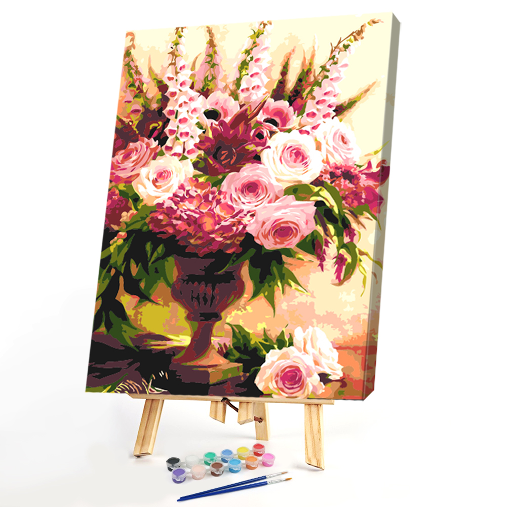 

40*50CM Paint By Numbers-Vase Flower, 501 Original