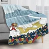 Ohio vs Michigan Rivalry Blanket