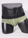 Men's Low Waist Sexy Ice Silk Seamless Ultra-Thin Transparent Boxer Briefs