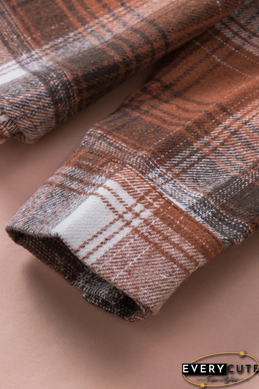 Plaid Long Sleeve Shirt with Pocket