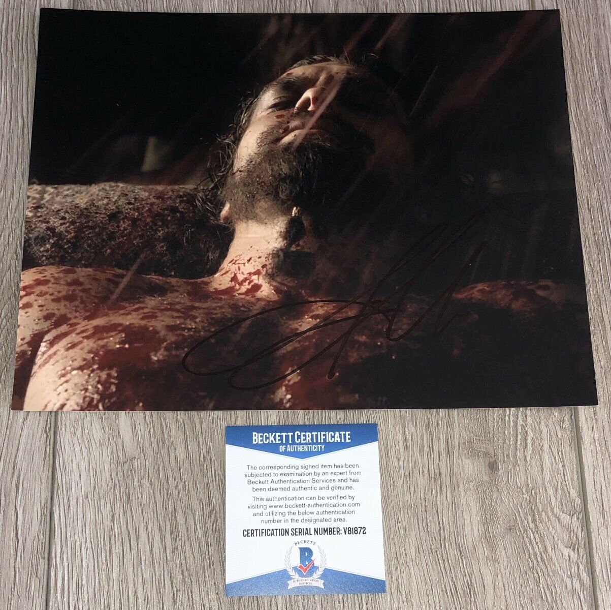 JASON MOMOA SIGNED GAME OF THRONES KHAL DROGO 8x10 Photo Poster painting w/PROOF BECKETT BAS COA