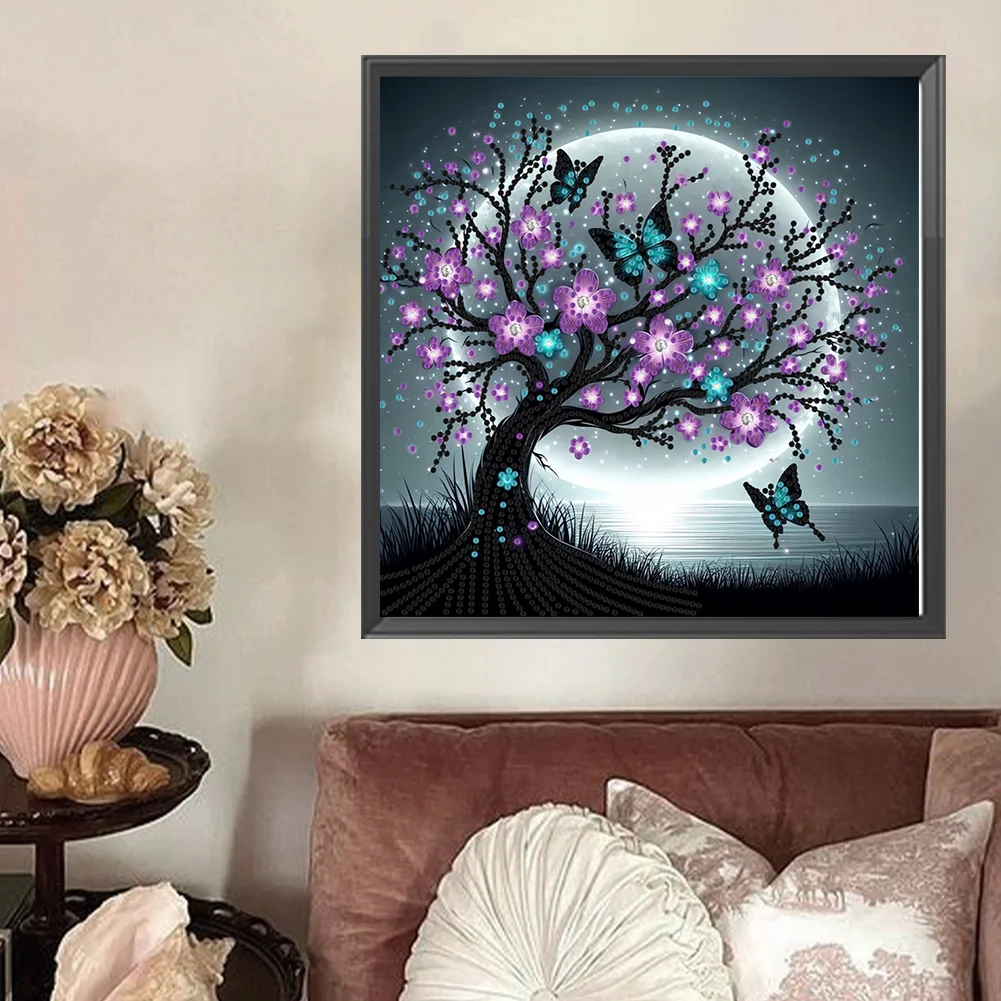 Diamond Painting - Partial Special Shaped Drill - Tree(Canvas|30*30cm)