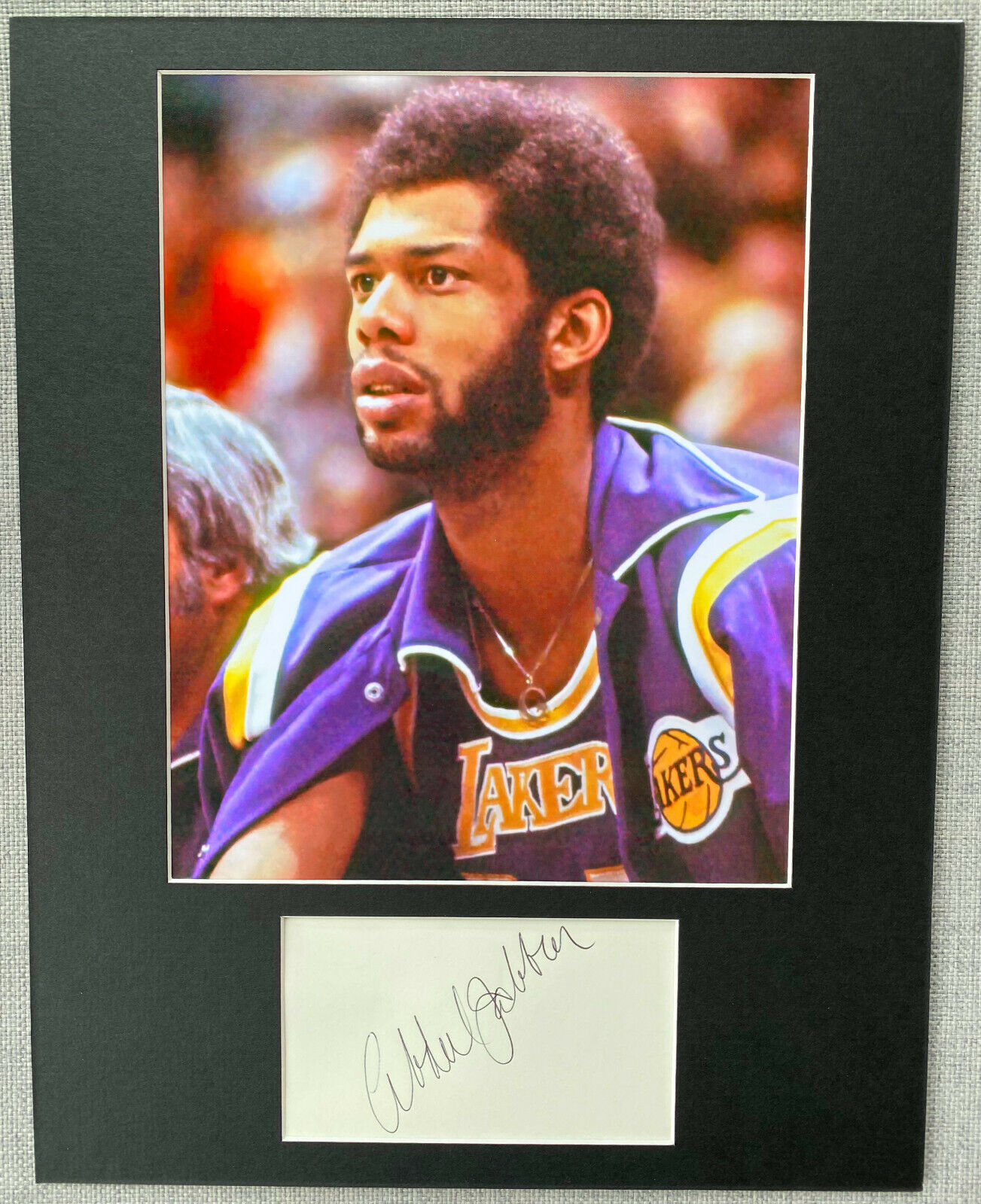 Kareem Abdul Jabbar Signed Autograph Photo Poster painting Display - Los Angeles Lakers