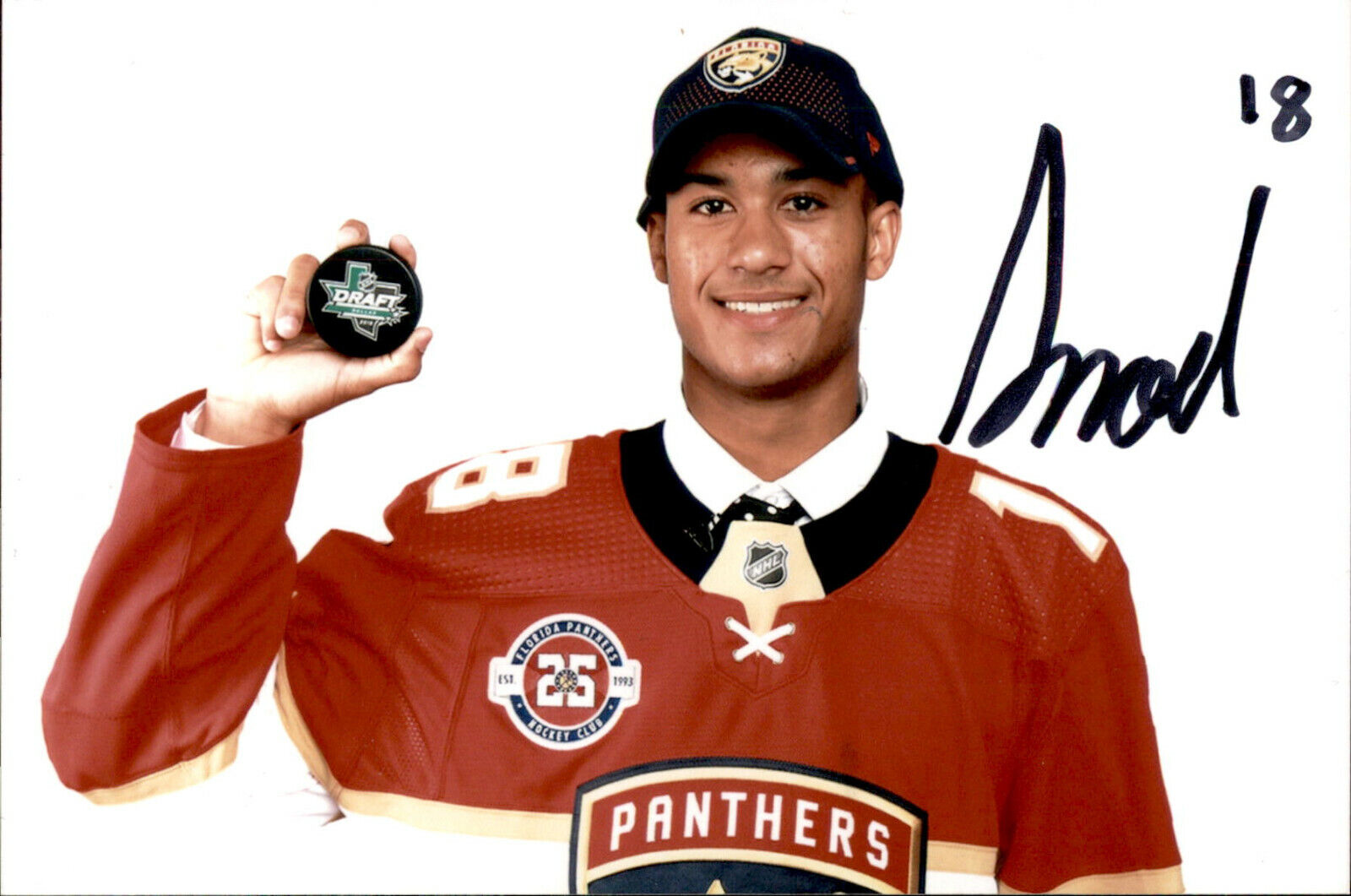 Serron Noel SIGNED 4x6 Photo Poster painting FLORIDA PANTHERS