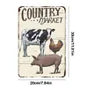 Country Market - Metal Tin Signs(8*12Inch/12*16Inch) - Animal