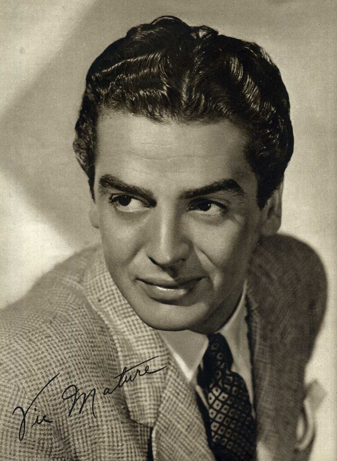 VICTOR MATURE Signed Photo Poster paintinggraph - Film Actor - preprint