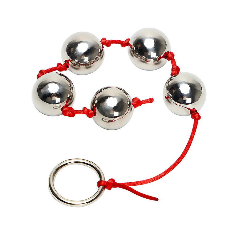5 Stainless Steel Pull Ball Backyard Anal Plug