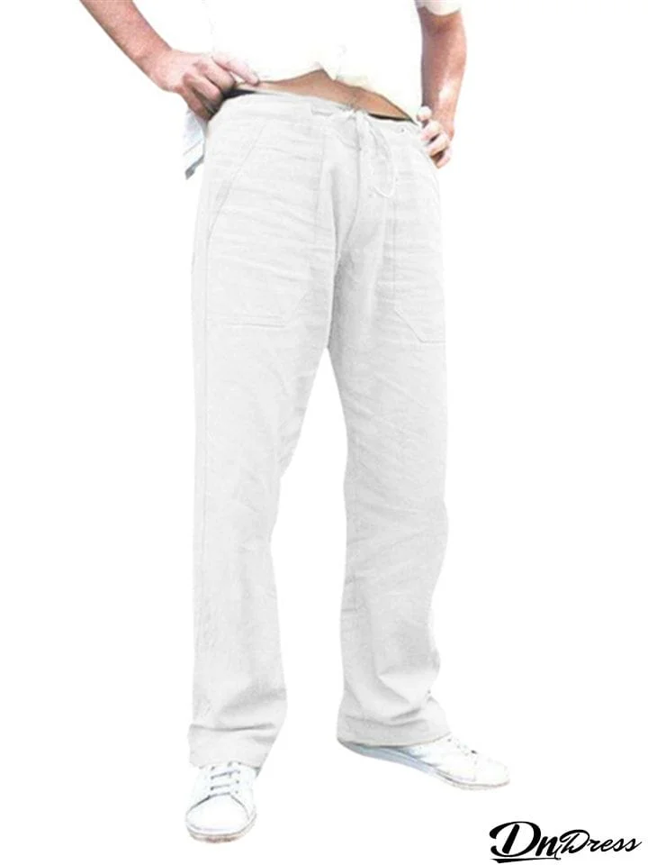 Men Fitness Breathable Wide Leg Pants