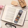 4Pcs Cats Special Shape Diamond Painting Bookmark for Reading Day Gifts