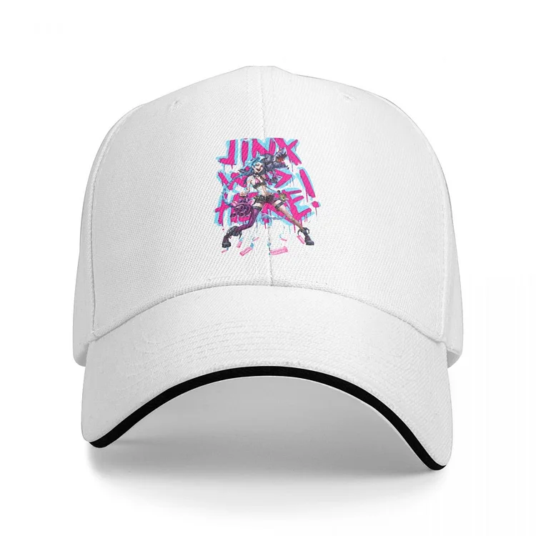 Jinx Was Here League of Legends LOL Men Baseball Caps Peaked Cap Sun Shade Windproof Hat