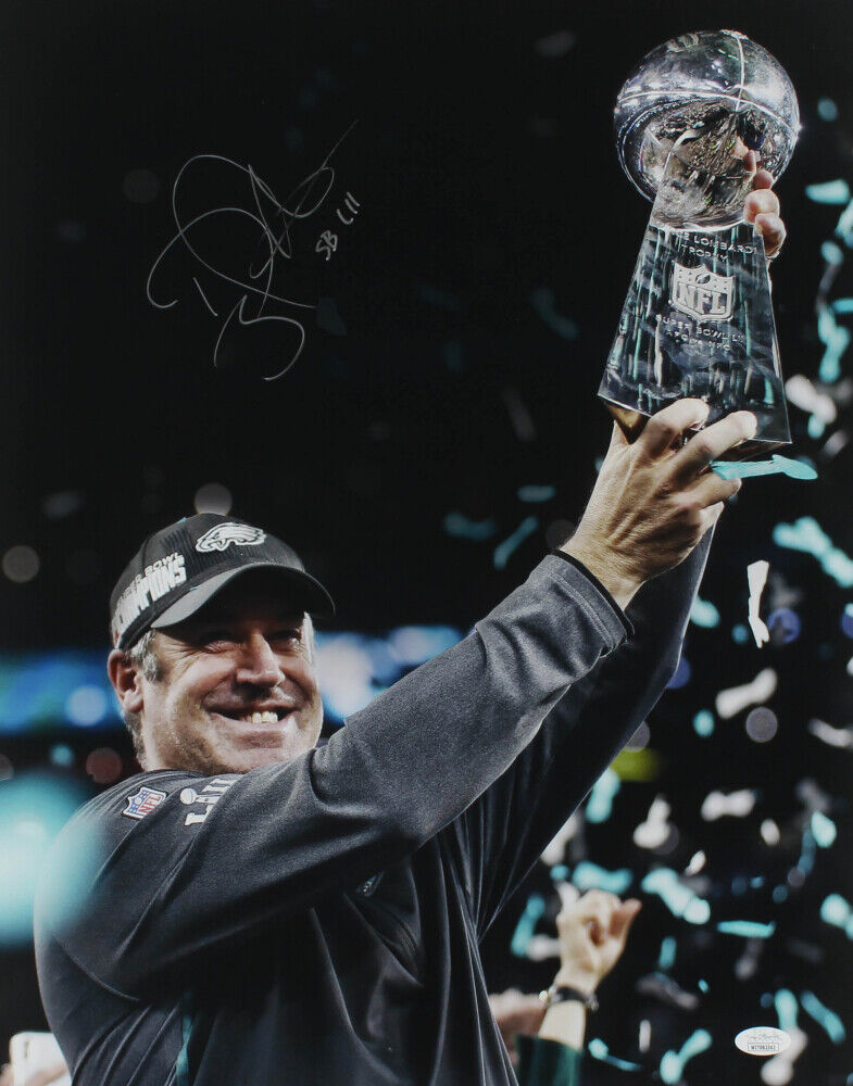 DOUG PEDERSON Autographed Signed Philadelphia Eagles Super Bowl 16x20 Photo Poster painting JSA