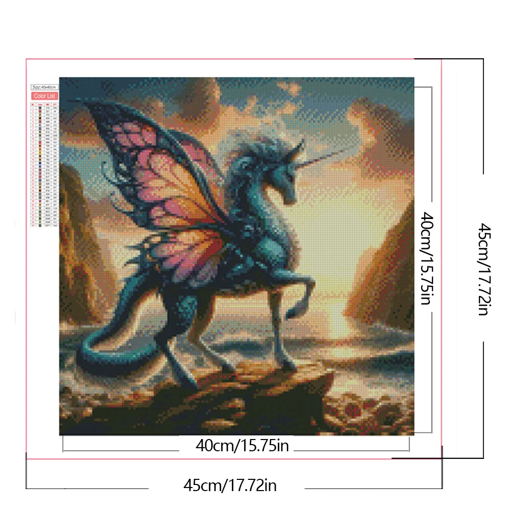 Diamond Painting - Full Square Drill - Unicorn(Canvas|45*45cm)