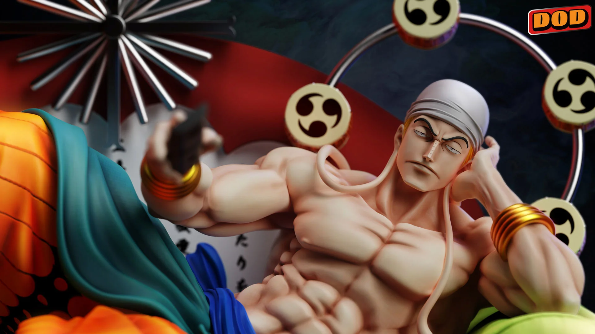 POP Scale Lying Down Enel - ONE PIECE Resin Statue - DOD Studio