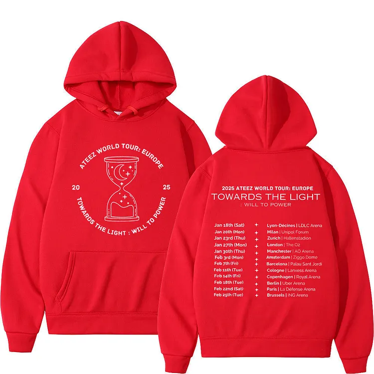 2025 Ateez Towards The Light: Will to Power World Tour Graphic Hoodie