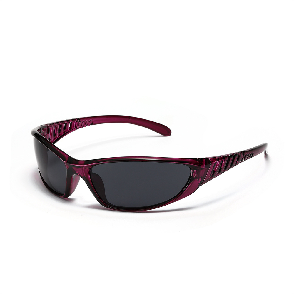 Cricsball Popular Women's Sunglasses Y2K Punk Sunglasses Unique Sports Sun Glasses Men UV400 Goggle Shades Mirror Colorful Eyewear