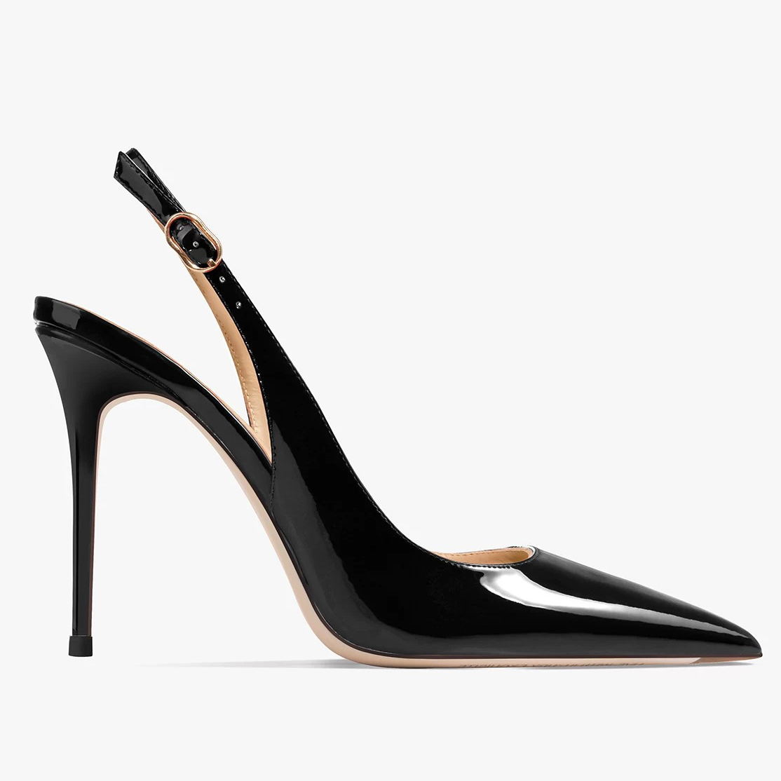 120mm/100mm Women's Sandals Pointed Toe Slingback Heels-MERUMOTE