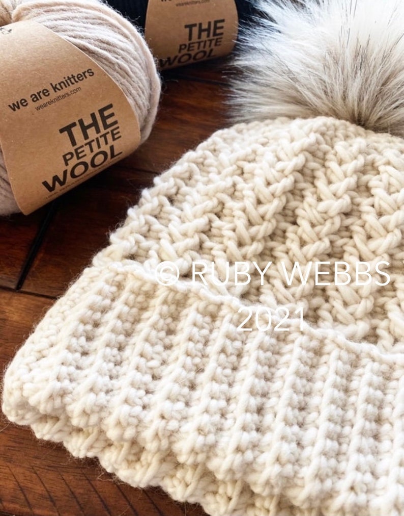 CROCHET PATTERN, The Emery Cluster Stitch Beanie Pattern, Double Brim Beanie, Brimless Beanie, Crochet Hat Pattern, Crochet Pattern