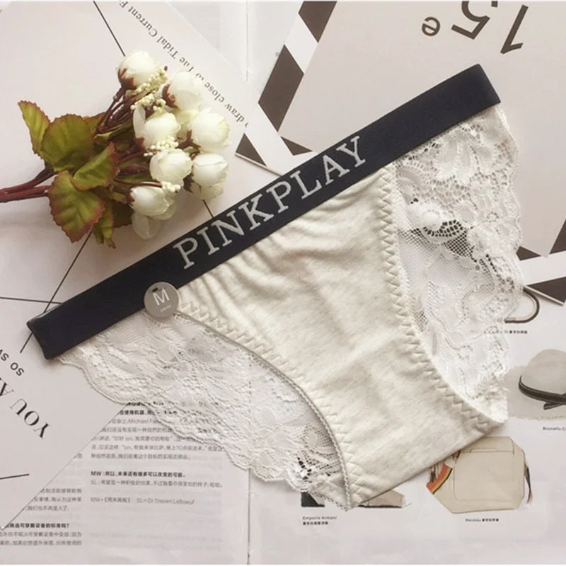 Panties Women Sexy Lace Panties Women's Traceless Comfort Underwear Low Waist Hollow Out Sexy Underpants Female Cotton Briefs