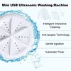 Ultrasonic mini washing machine fully automatic turbine portable mobile dormitory multi-function cleaning machine