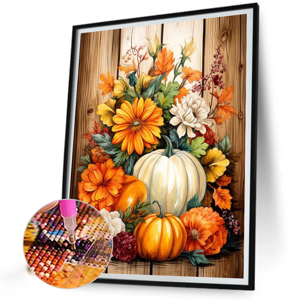 Full Round Diamond Painting 40*50cm - Pumpkin