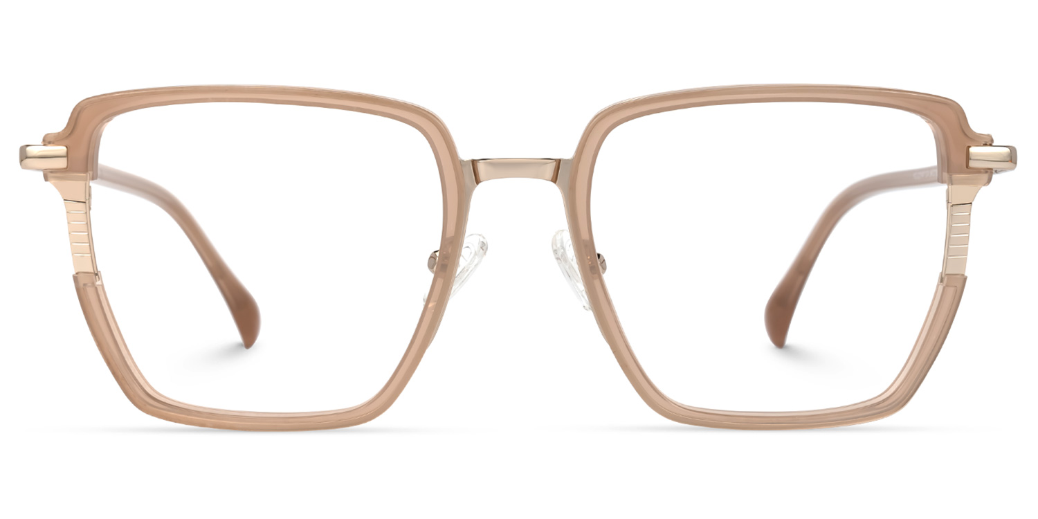 Lael Champagner Quadratisch Brille Champagner