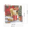 Diamond Painting -DIY Round Drill Christmas Dog（40x40cm）