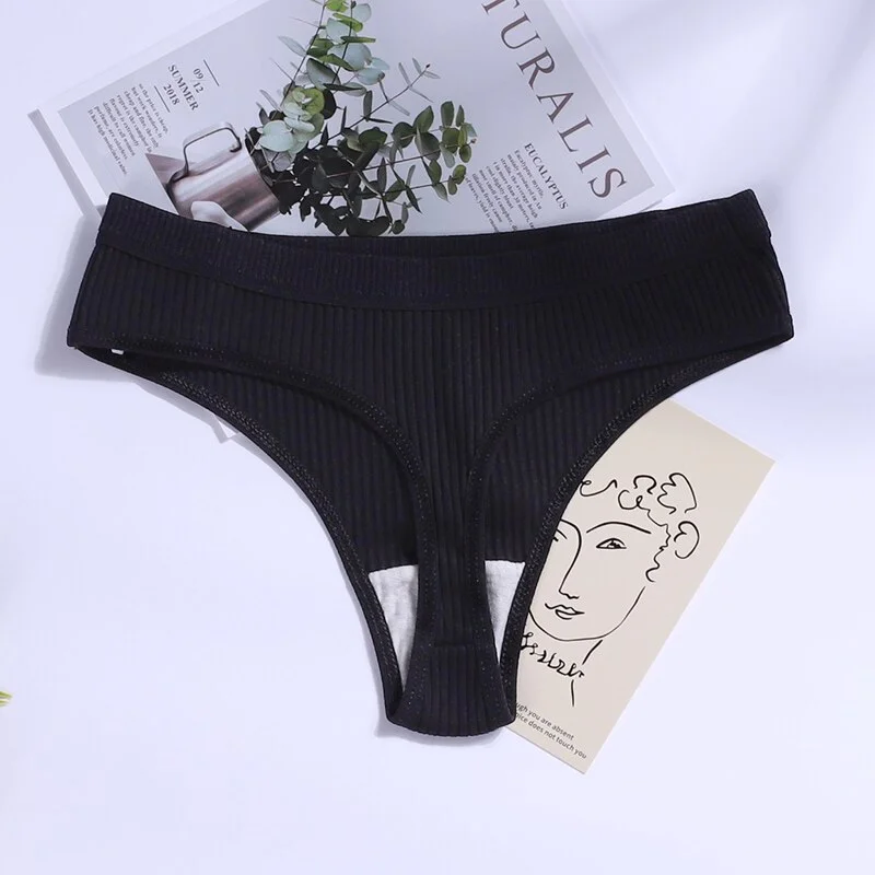 Billionm Thongs Women Thin Panties G-String Female Cute Seamless Underpants Intimate Underwear Low Wasit Lingerie 2022